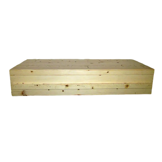 Korean Style Oversize Pine Wood Coffin manufacturers