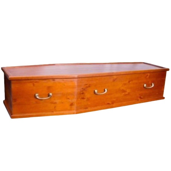 Russian Style Adult Fir Wood Coffin manufacturers