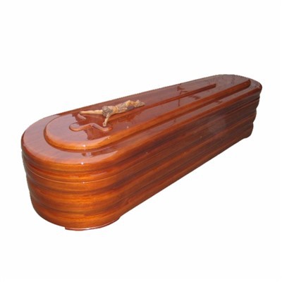 Spanish Style Adult Paulownia Wood Coffin